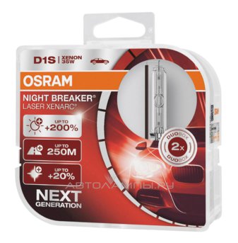 D1S 85V-35W (PK32d-2) 4500K Xenarc Night Breaker Laser (2шт.) (Osram) 66140XNL-HCB